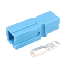4 x 75 Ampere Single Anderson Power Pole Connector Set Single Pole-Blau
