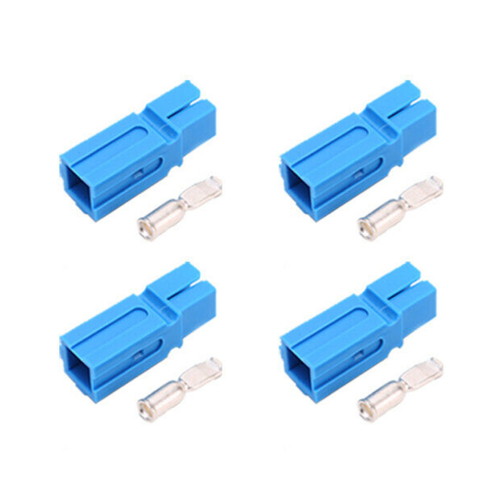 4 x 75 Ampere Single Anderson Power Pole Connector Set Single Pole-Blau 1