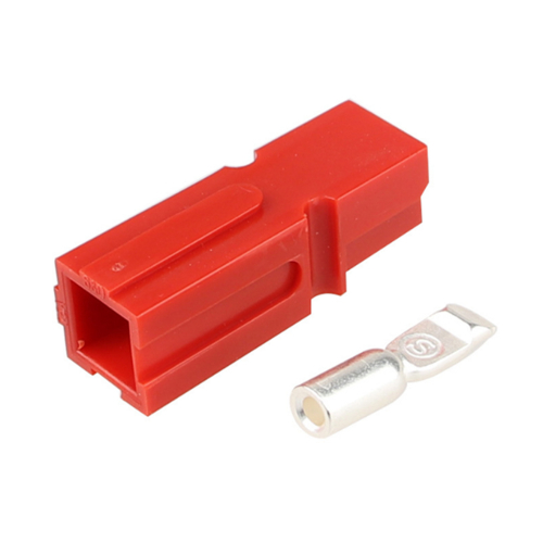 4 x 75 Ampere Single Anderson Power Pole Connector Set Single Pole-Rot