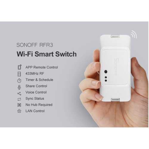 Sonoff RF R3 WiFi Wireless Smart Switch  Compatible with Alexa & Google 1