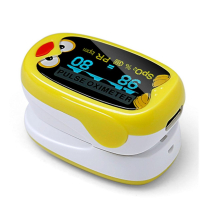 Huishoudelijke LED-scherm Bloedzuurstofverzadiging Hartslagmeter - Geel