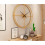 Silent Wall Clock Non Ticking  Rustic Metal Large Decorative - Gold - 70CM 2