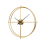 Silent Wall Clock Non Ticking  Rustic Metal Large Decorative - Gold - 60CM 1
