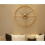 Silent Wall Clock Non Ticking  Rustic Metal Large Decorative - Gold - 60CM 3
