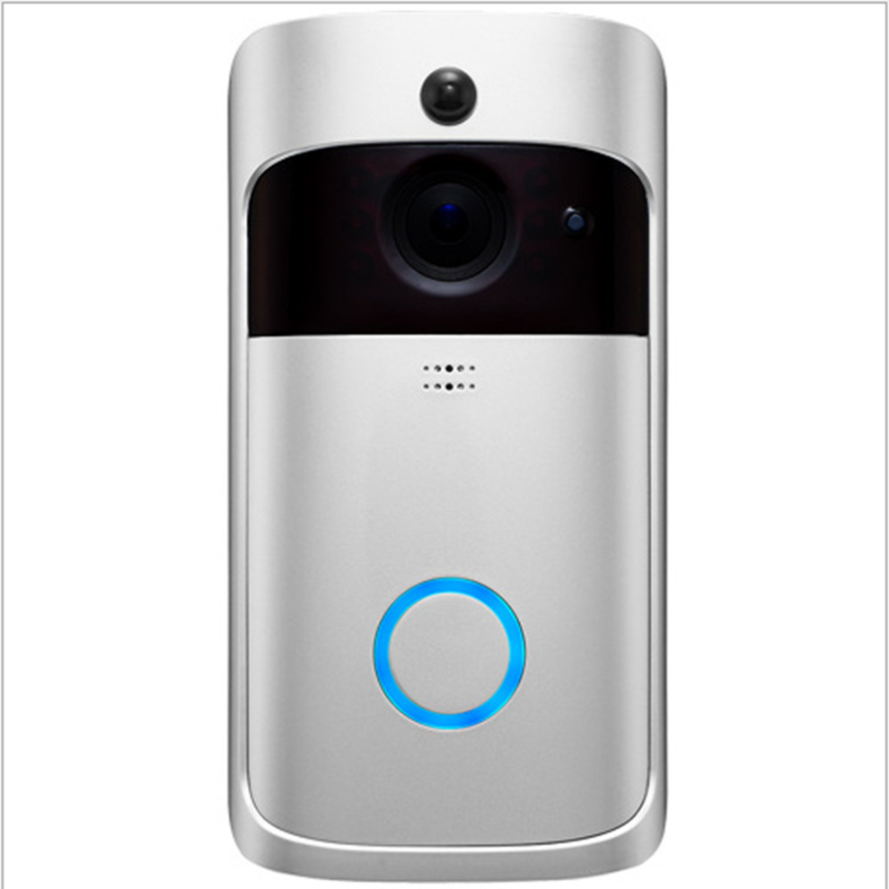 Smart Video Doorbell Camera Hd 720P Wifi Security Camera-Silver 766261998028