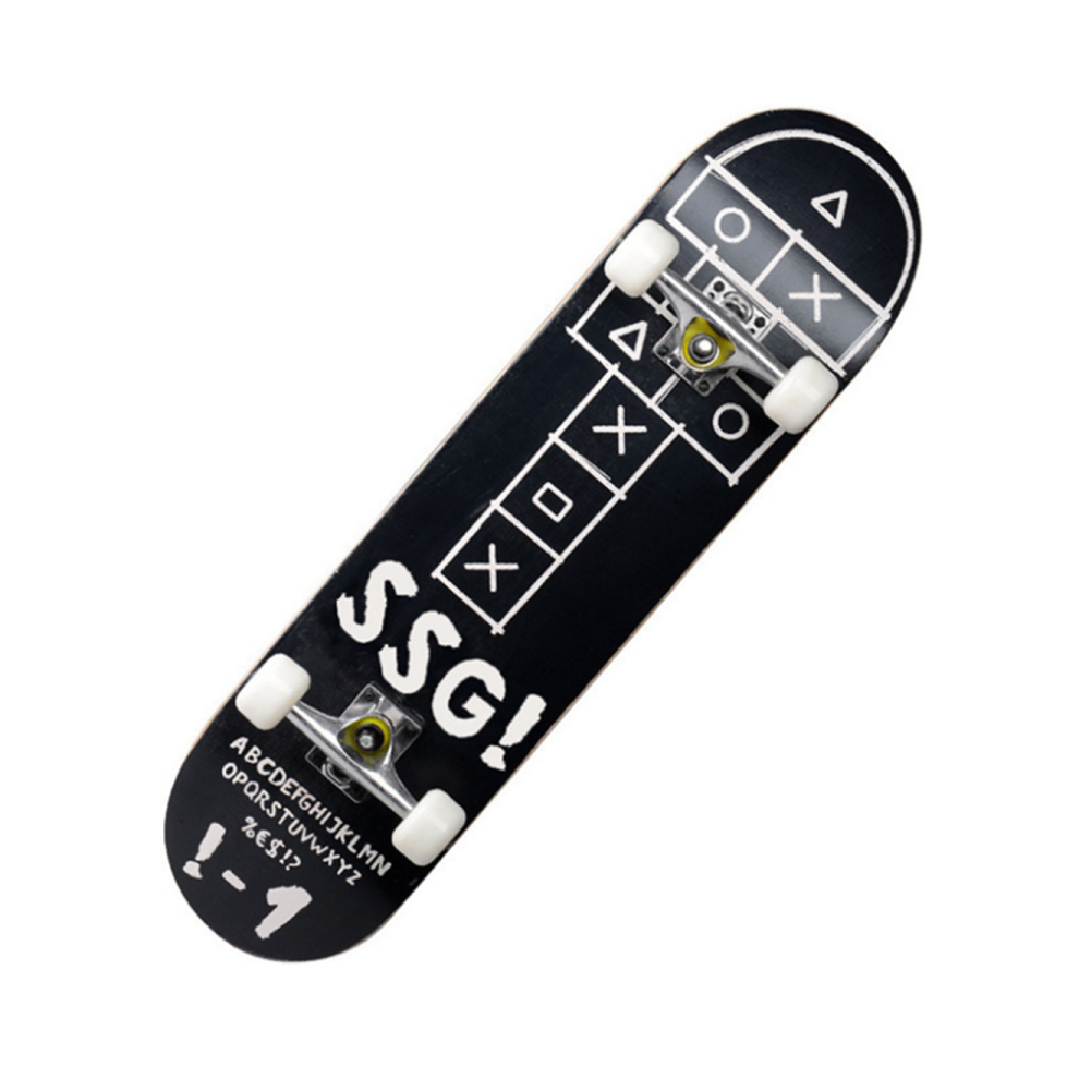 4 Wheel Brush Street Skateboard Double Flip Skateboard Voor Volwassenen - 4#-image