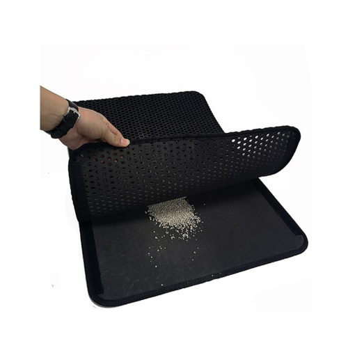 Cat Litter Mat Kitty Litter Trapping Mat Honeycomb Double Layer- GRAY 2