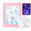 Πίνακας σχεδίασης φωτός LED, 3D Stereo Fluorescent Electronic Writing Board-Pink 1