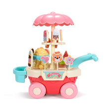 03 Children's Ice Cream Cart Toys Families Popcorn Ice Cream Cart