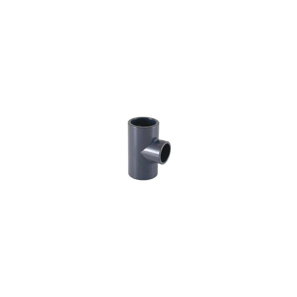 Certikin SPX075040RT | Size 75 x 40 Grey PVC Pipe & Fittings - Metric > Grey 90 degree Reducing Tee