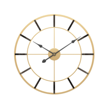 Light Luxury Modern Minimalist Iron Wall Clock - Gold Black - 60CM