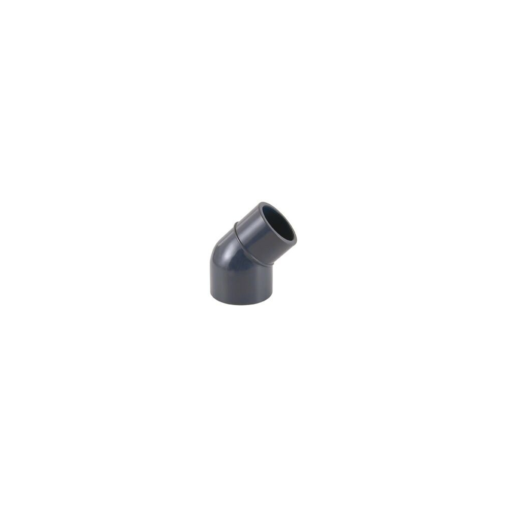 Certikin SPX050040RE | Size 50 x 50 - 40 Grey PVC Pipe & Fittings - Metric > Grey 45 degree Reducing Elbow