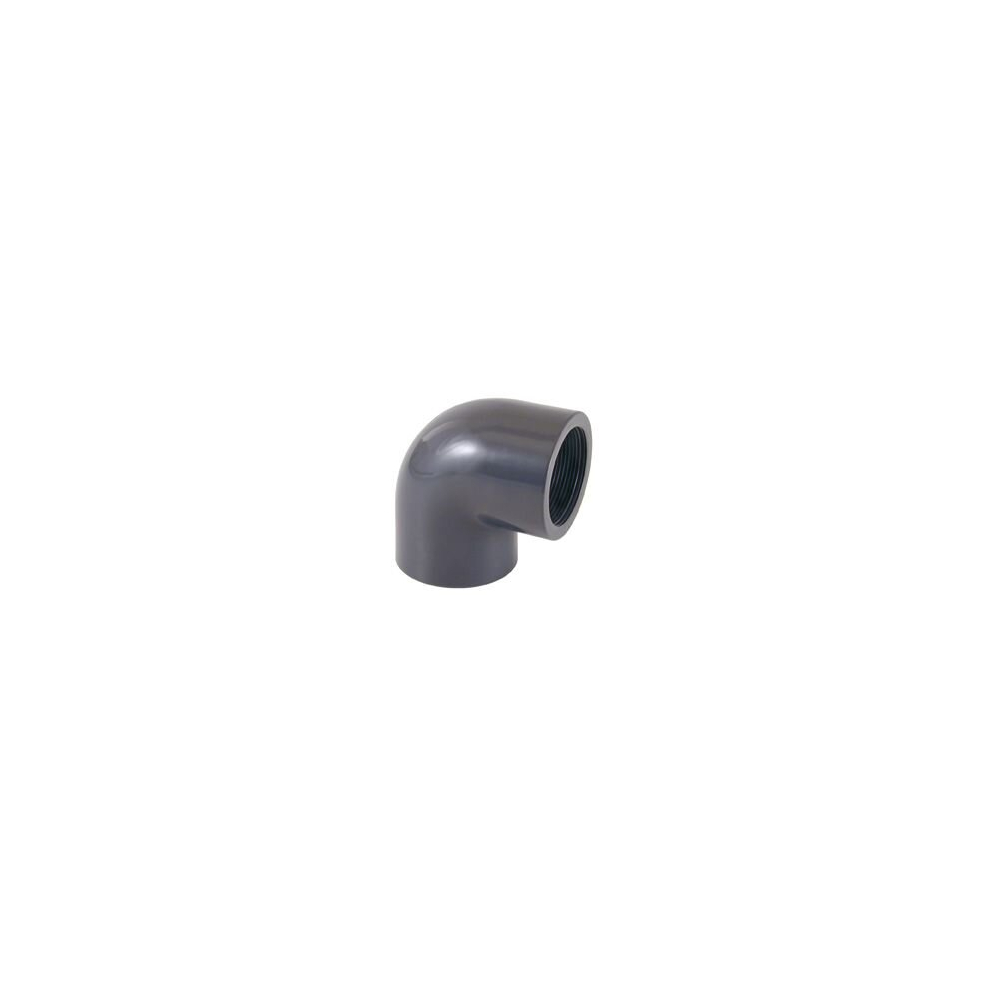 Certikin SPX05011290 | Size 50 x 1Â½ inch Grey PVC Pipe & Fittings - Metric > Grey PVC 90 degree Elbow