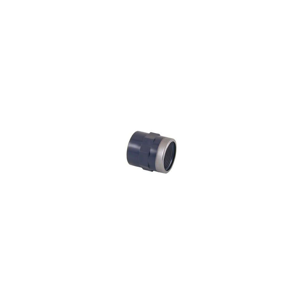 Certikin GP032100RSA | Size 32 x 1 inch Grey PVC Pipe & Fittings - Metric > Grey Adaptor Reinforced Socket