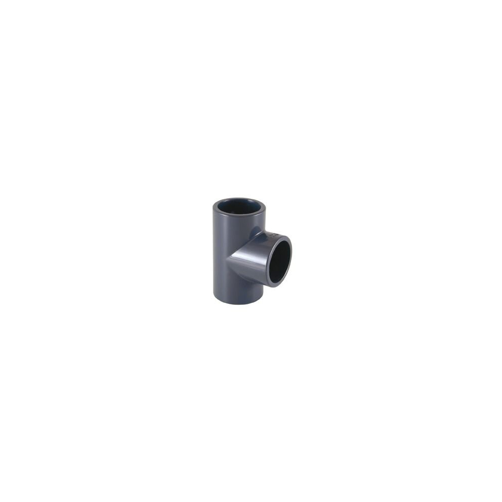 Certikin GP032100PTT | Size 32 x 1 inch Grey PVC Pipe & Fittings - Metric > Grey 90 degree Tee