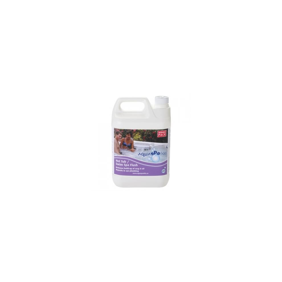 AquaSPArkle - Service Pack - Hot Tub Flush 4 X 5 litre jacuzzi cleaner