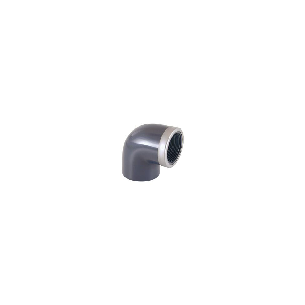 Certikin SPX06320090RFT | Size 63 x 2 inch Grey PVC Pipe & Fittings - Metric > Grey 90 degree Reinforced Elbow