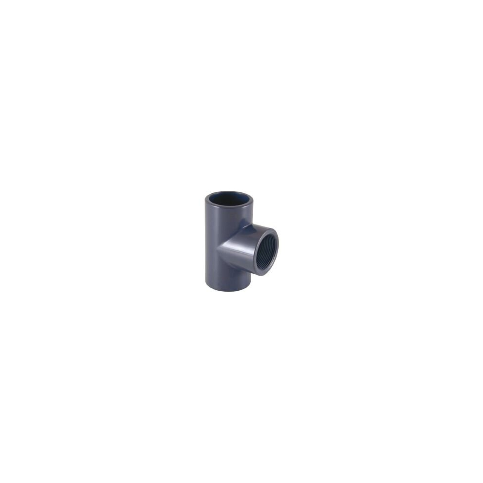 Certikin GP200063PTT | Size 63 x 2 inch Grey PVC Pipe & Fittings - Metric > Grey 90 degree Tee