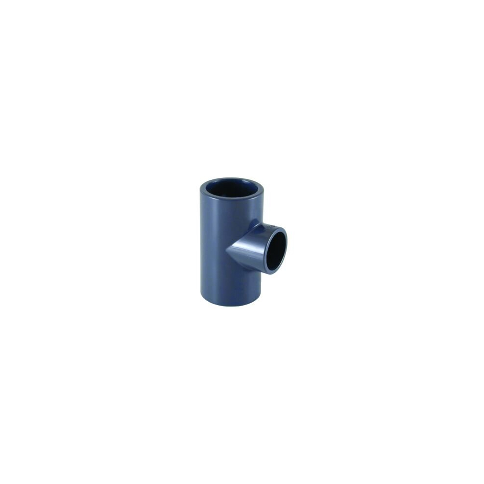 Certikin SPX125063RT | Size 125 x 63 Grey PVC Pipe & Fittings - Metric > Grey 90 degree Reducing Tee