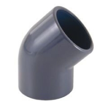 Certikin SPX02045 | Size 20 Grey PVC Pipe & Fittings - Metric > PVC elbow 45º solvent socket