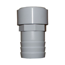 1.5in Plastica White Hosetail Plain - Single