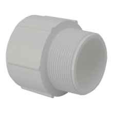 2in Plastica White Socket Nipple P MT - Single