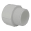 2in Plastica White Socket Nipple P MT - Single 1