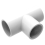 1.5in Plastica White Tee Joint P P P - Single 1