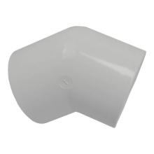 2in Plastica White 45 Deg Elbow P P - Single