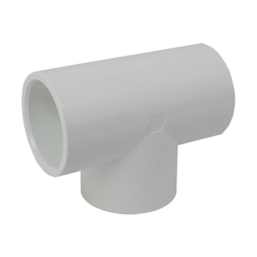 2in Plastica White Tee Joint P P P - Single