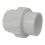2in Plastica White Socket Union P P - Single 1