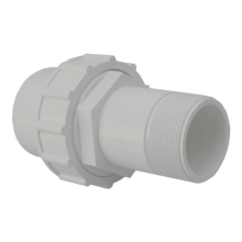 2in Plastica White Socket Union P MT - Single