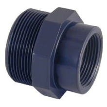 Certikin Grey PVC Hexagon Reducer GP114034TMF | Size 1¼ inch x ¾ inch