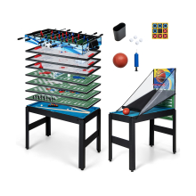 14-In-1 Multi Sports Game Table Including Hockey Billiard Bowling Shuffleboard