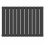 (Black) 832 x 600mm Single Panel Radiator 5