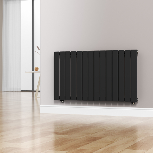 (Black) 1060 x 600mm Single Panel Radiator 1