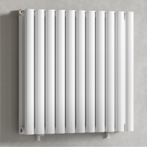 (White) 660 x 600mm Column Radiator Double Oval Panel Radiator