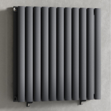 (Anthracite Gray) 660 x 600mm Column Radiator Double Oval Panel Radiator