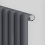 (Anthracite Gray) 660 x 600mm Column Radiator Single Oval Panel Radiator 4