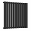 (Black) 660 x 600mm Column Radiator Single Oval Panel Radiator 5