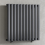 (Anthracite Gray) 660 x 600mm Column Radiator Single Oval Panel Radiator 1