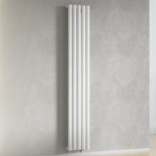 (White) 300 x 1600mm Column Radiator Single Oval Panel Radiator