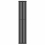 (Black) 300 x 1600mm Column Radiator Single Oval Panel Radiator 3