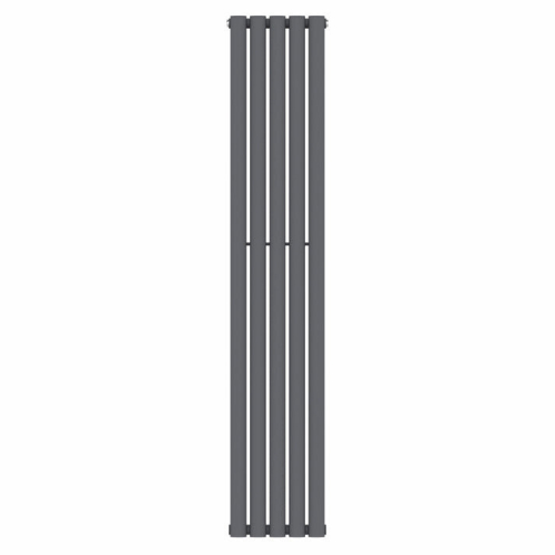(Anthracite Gray) 300 x 1600mm Column Radiator Single Oval Panel Radiator 2