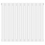 (White) 660 x 600mm Column Radiator Single Oval Panel Radiator 6