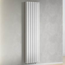 (White) 420 x 1600mm Column Radiator Double Oval Panel Radiator
