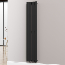 (Black) 300 x 1600mm Single Panel Radiator