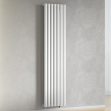 (White) 420 x 1600mm Column Radiator Single Oval Panel Radiator