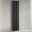 (Black) 420 x 1600mm Column Radiator Single Oval Panel Radiator 1