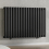 (Black) 1020 x 600mm Column Radiator Single Oval Panel Radiator 1